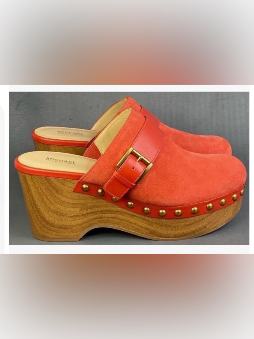MICHAEL Michael Kors "Braden" Closed Toe Suede Mules